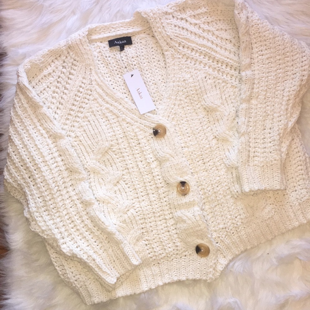 Button Down Chunky Knit Cardigan - Picture 7 of 11